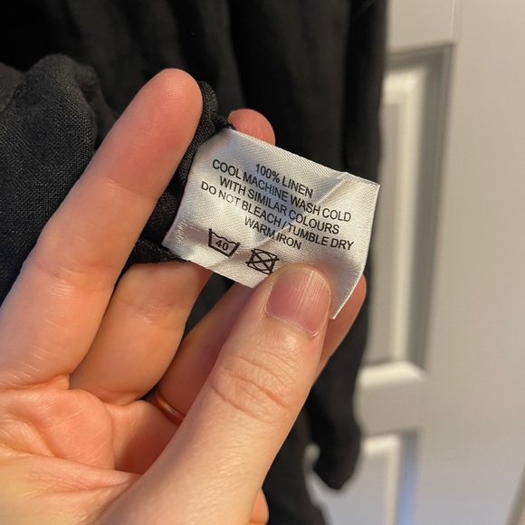 LF Markey Basic Linen Romper - Black Sz 12 - Picture 7 of 7